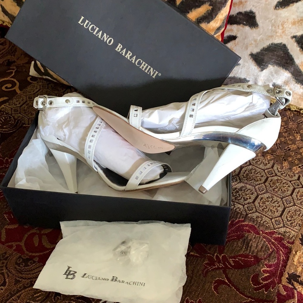 Luciano Barachini leather heels